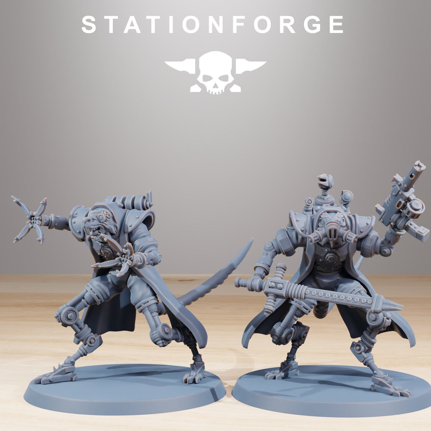 Raticus Curdsters - Set of 10 | Wargame Proxy | Sci-Fi | Cyberpunk