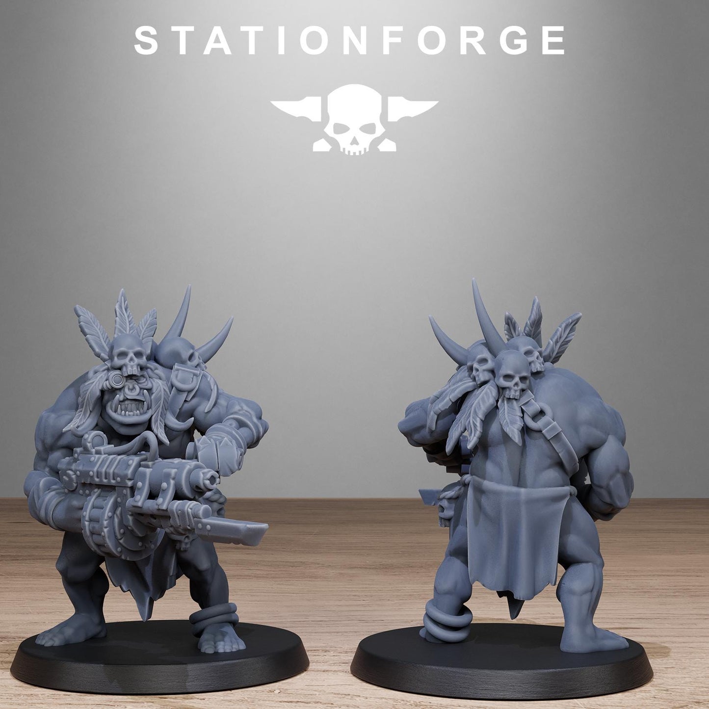 Orkaz Tribal Infantry - Set of 10 | Grimdark | Sci-Fi Future | Tabletop Wargaming