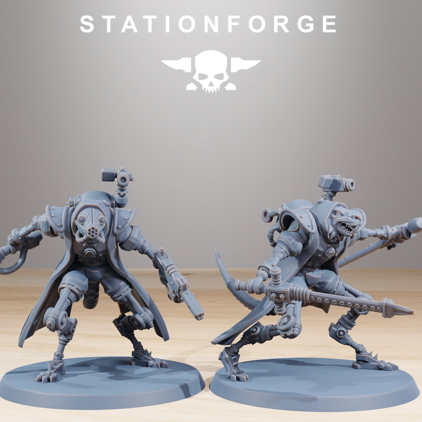 Raticus Curdsters - Set of 10 | Wargame Proxy | Sci-Fi | Cyberpunk