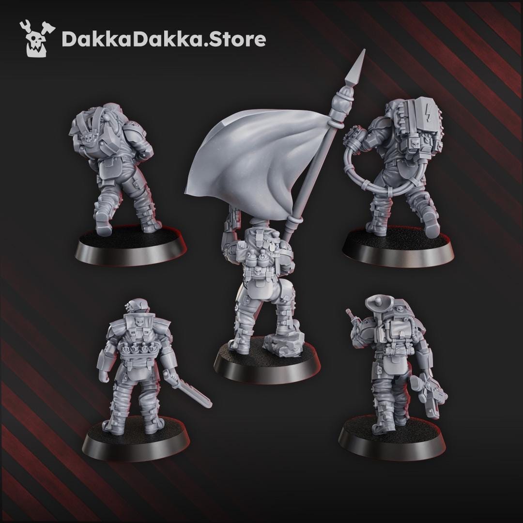 The Phaeton Lead Squad - Set of 5 | Grimdark | Sci-Fi Future | Tabletop Wargaming