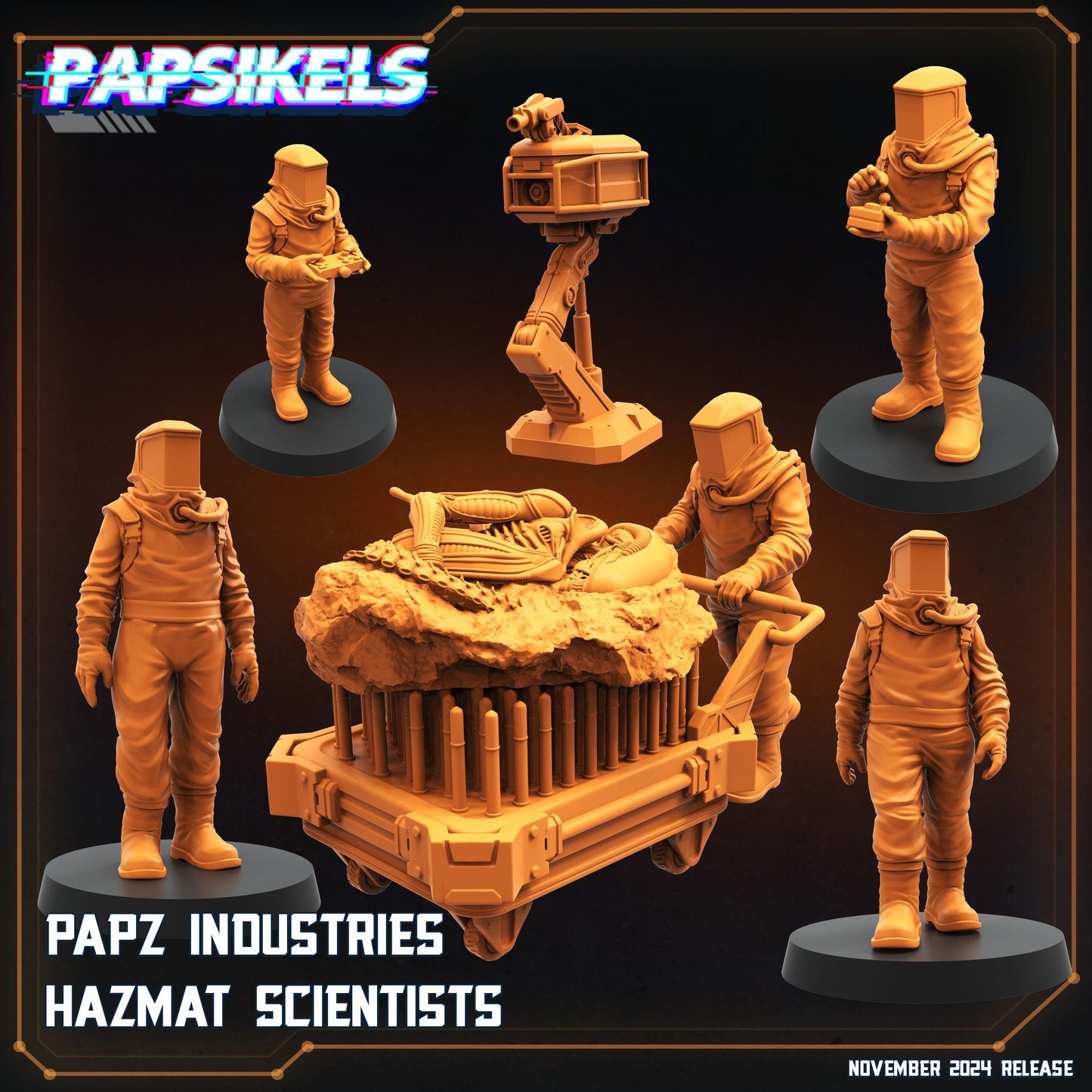 PAPZ Industries Retrieval Scientists - Set of 8