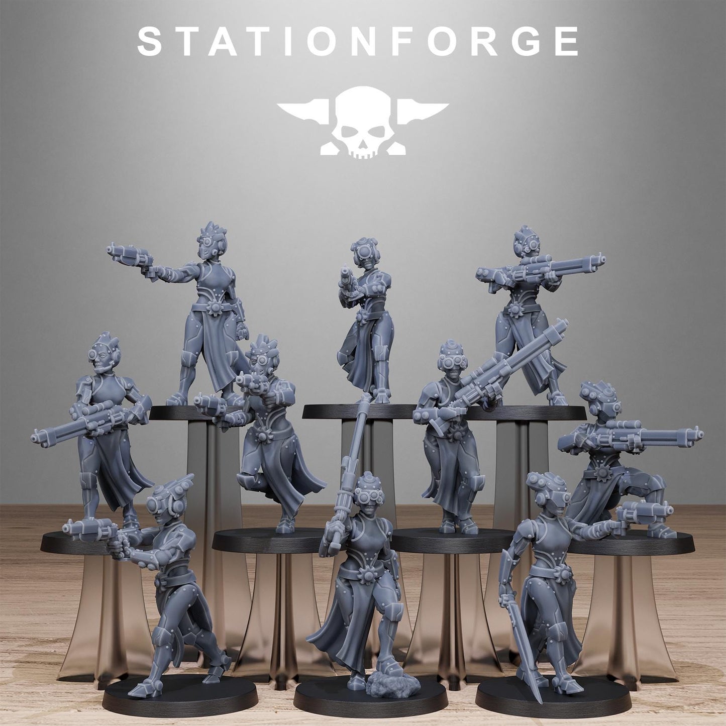 Scavenger Sisters Infantry - Set of 10 | Grimdark | Sci-Fi Future | Tabletop Wargaming