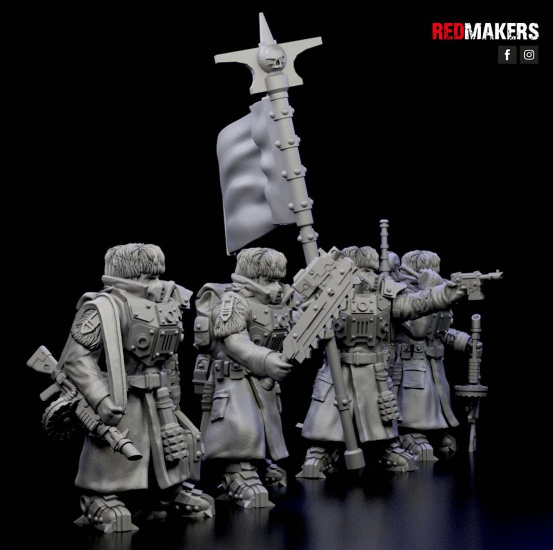 Ice Warriors - Command Squad of the Imperial Force - Set of 4