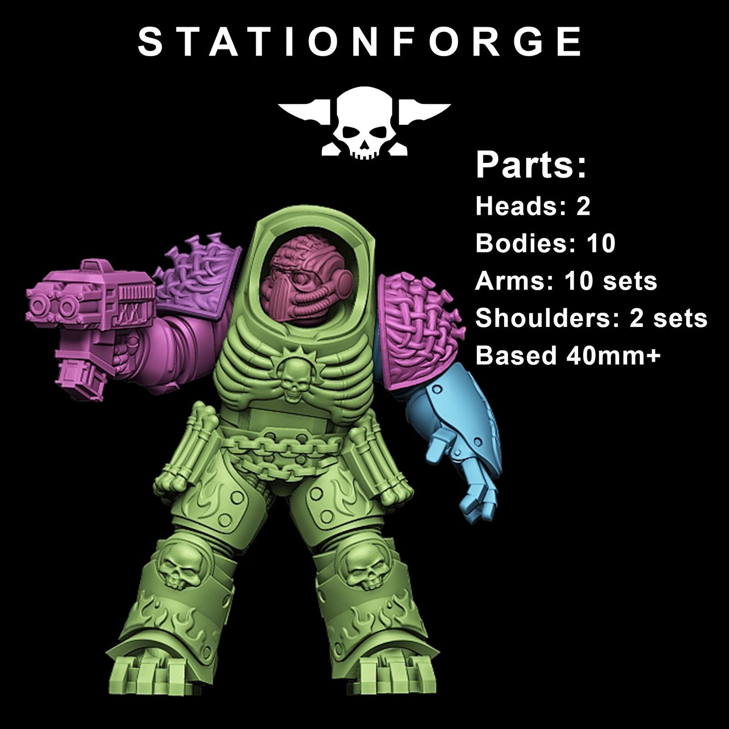 Socratis Doom Reaper Vanguards - Set of 10 | Wargame Proxy | Sci-Fi | Cyberpunk