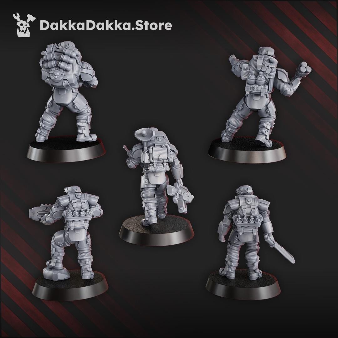 The Phaeton Tactical Squad - Set of 10 | Grimdark | Sci-Fi Future | Tabletop Wargaming