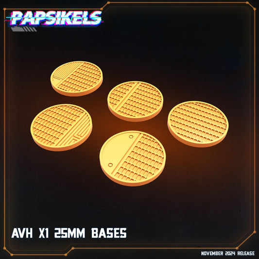AVH X1 25mm Bases - Set of 10
