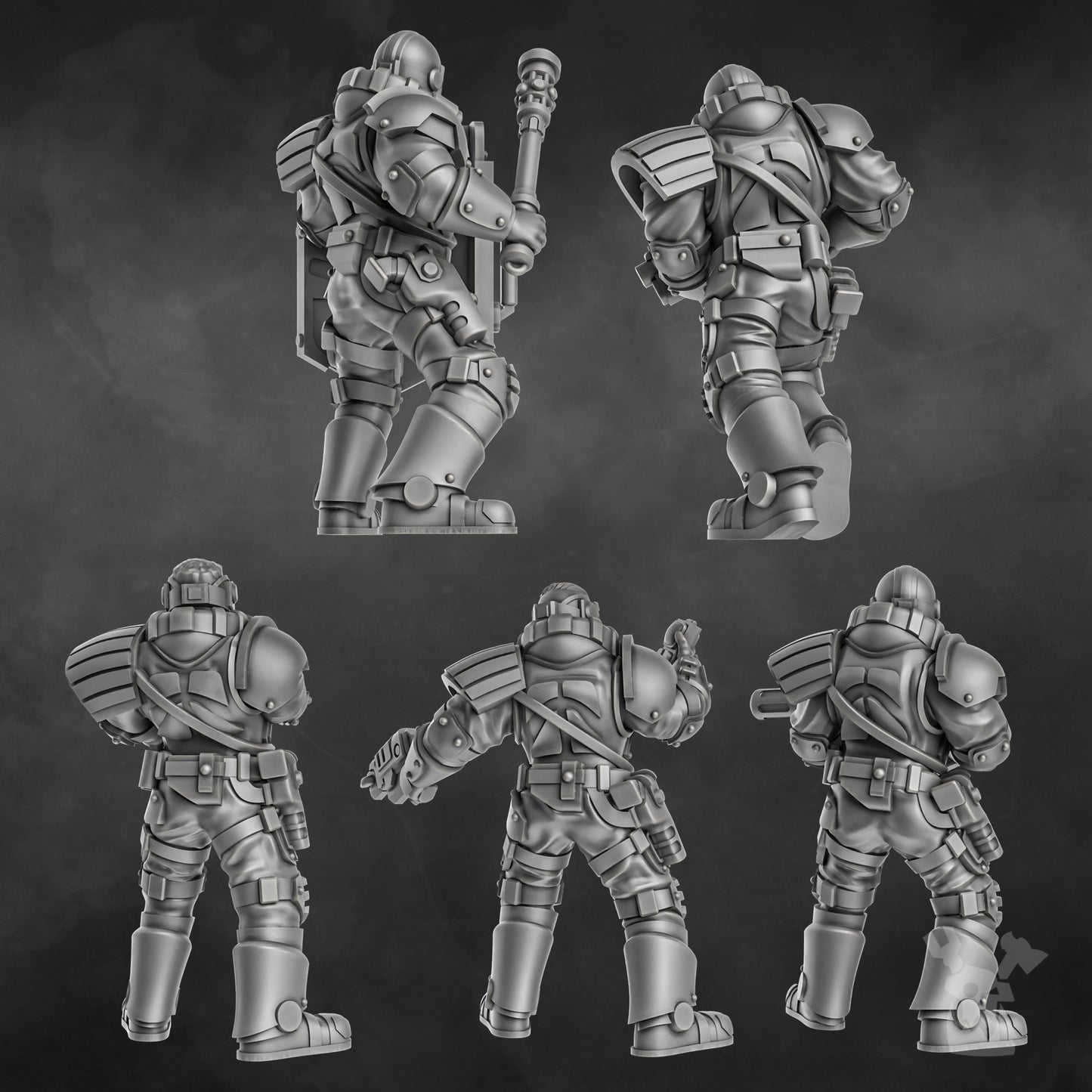 Metal Militia Brigade 1 - Set of 5
