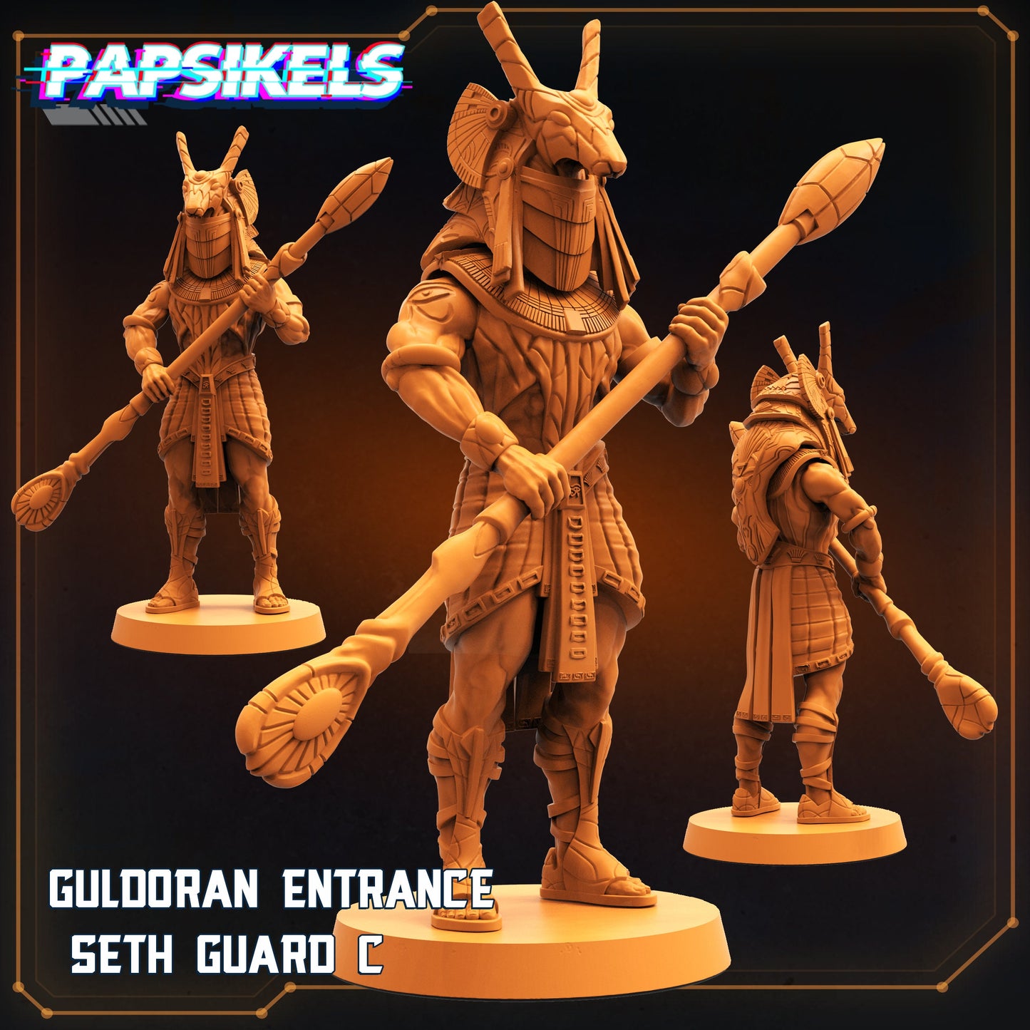 Gul'Doran Entrance Guard C - Resin 3D Print Alien Miniature | RPG | Sci fi | Cyberpunk | Role Playing | DnD | Papsikel Star Entrance