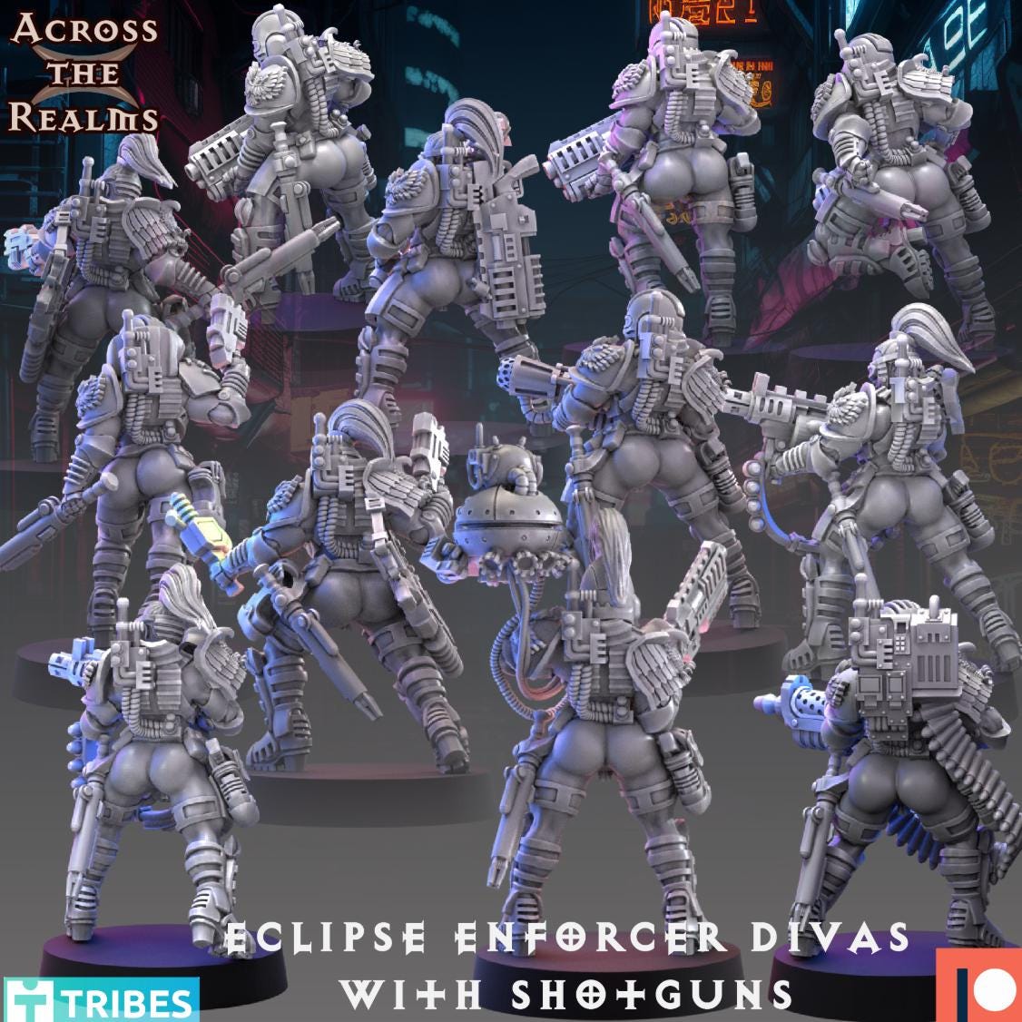 Eclipse Enforcer Divas with Shotguns - Set of 12