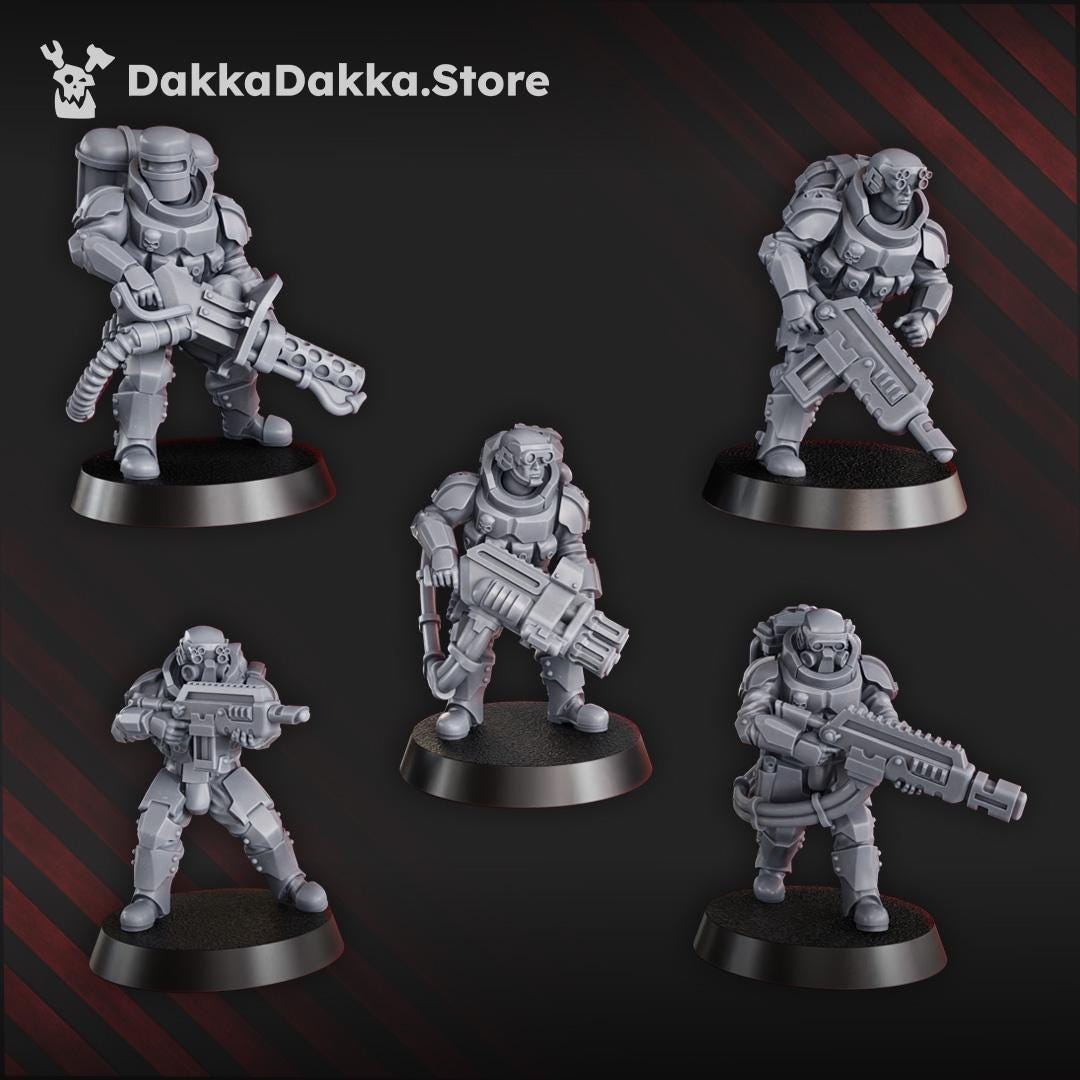 The Phaeton Tactical Squad - Set of 10 | Grimdark | Sci-Fi Future | Tabletop Wargaming