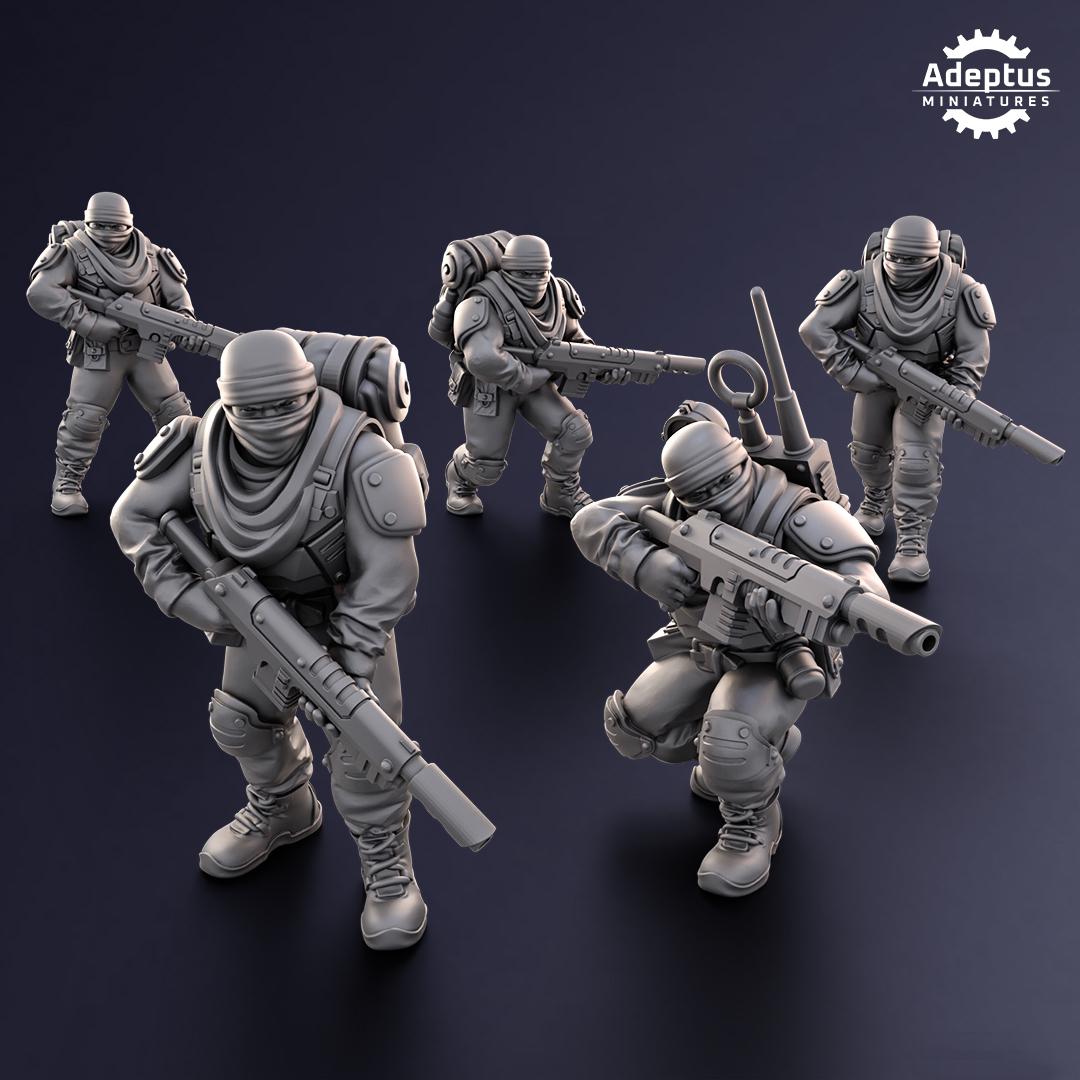 Sandshroud Battalion Imperial Guard - Squad 3 - Set of 5