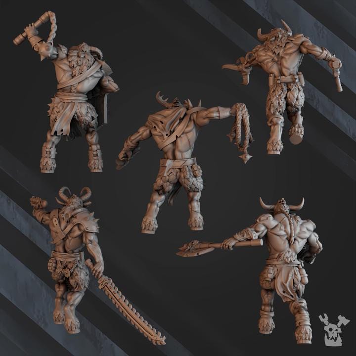 Techbeast Squad Part 2 - Set of 5 | Grimdark | Sci-Fi Future | Tabletop Wargaming