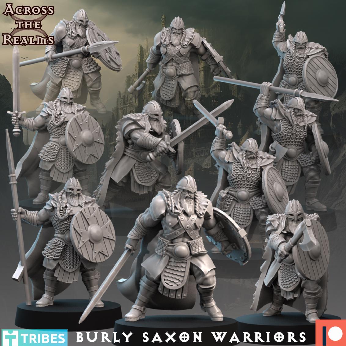 Burly Saxon Warriors - Set of 10