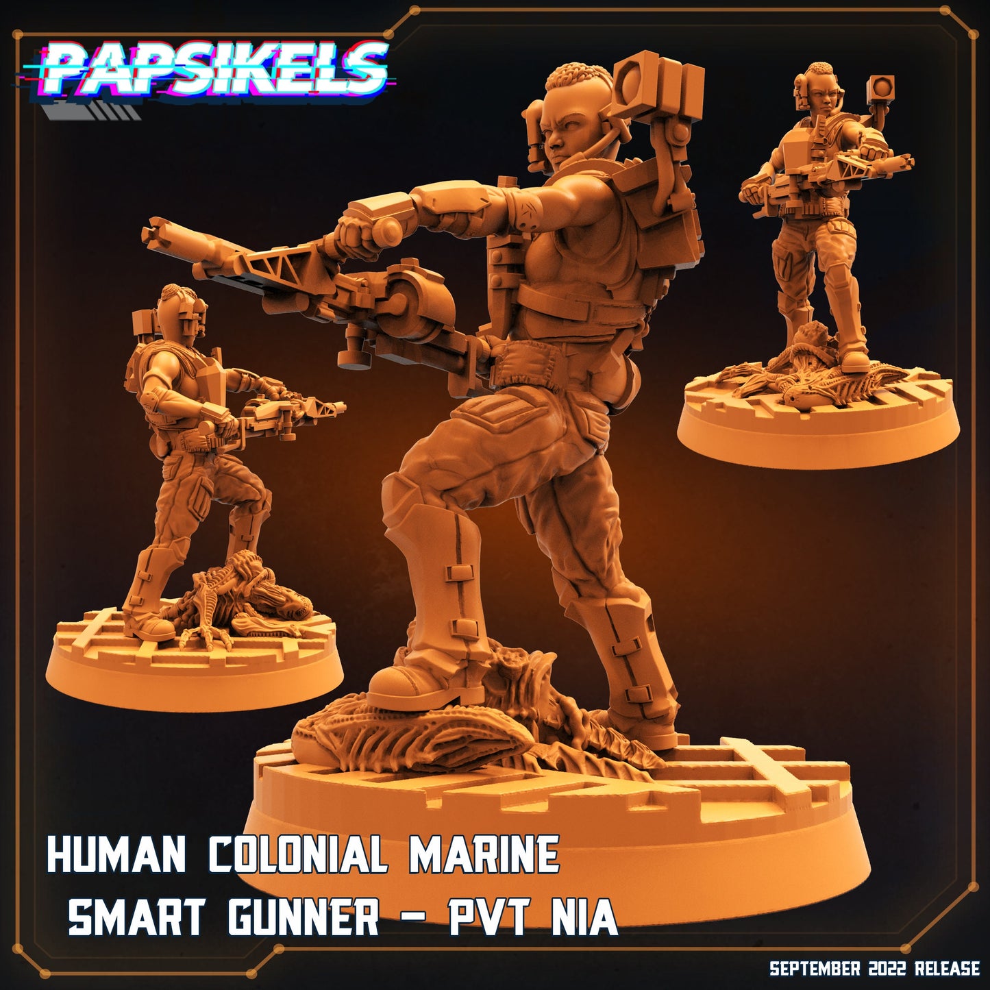 Human Colonial Marine - Smart Gunner - PVT Nia