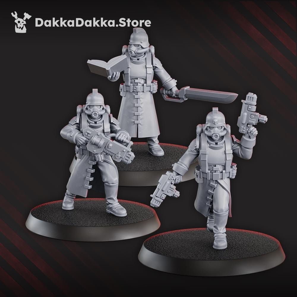3rd Death Division Squad - Set of 12 | Grimdark | Sci-Fi Future | Tabletop Wargaming