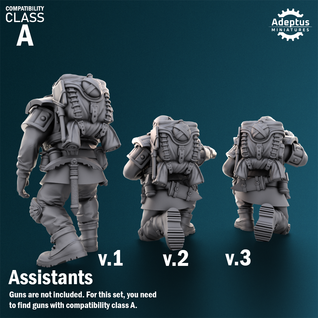 Heavy Weapons Squad - Winterline Forces - Set of 12 (heavy guns not included)