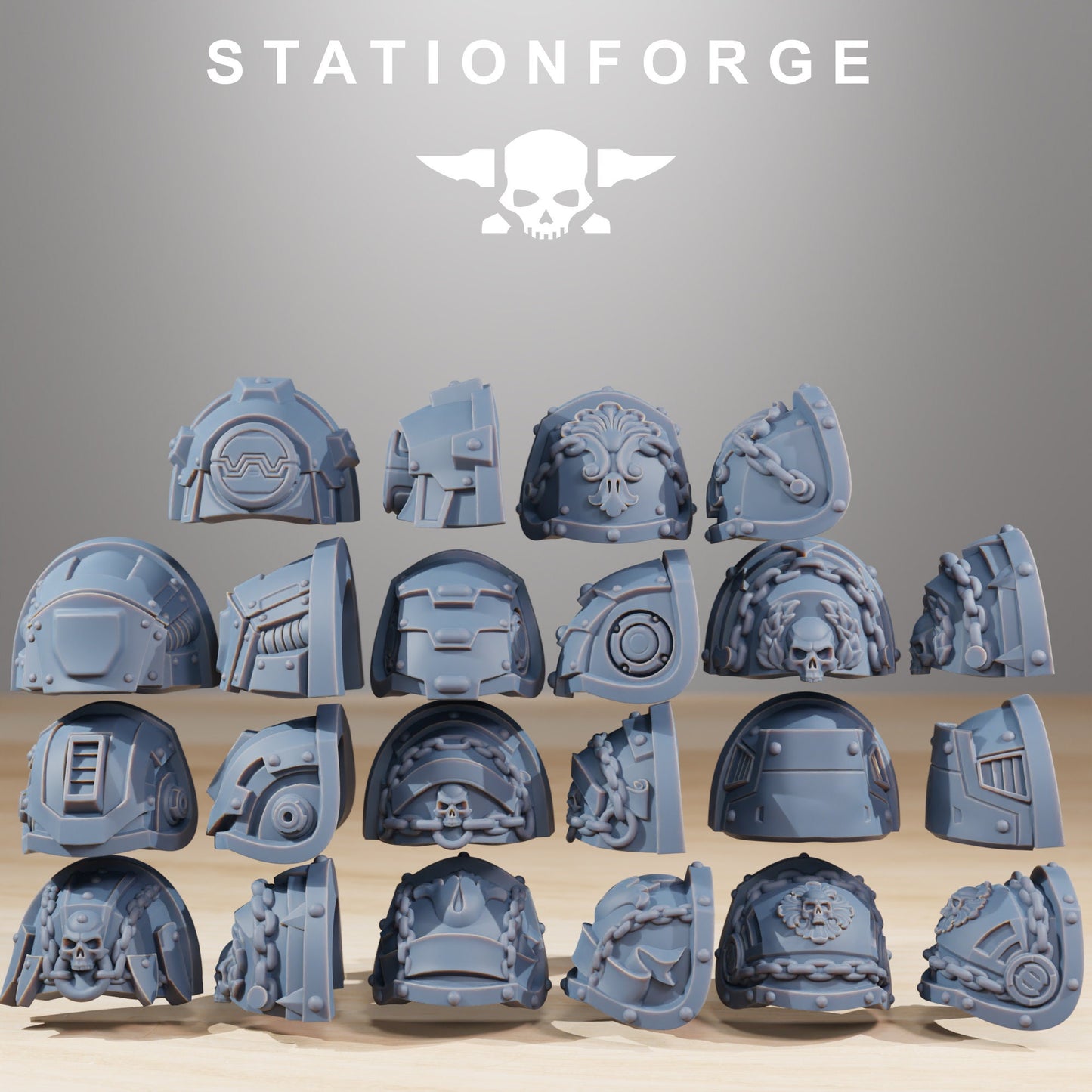 Socratis Reinforcers - Set of 12 | DnD Miniatures | Wargame Proxy Minis | Sci-Fi | Cyberpunk