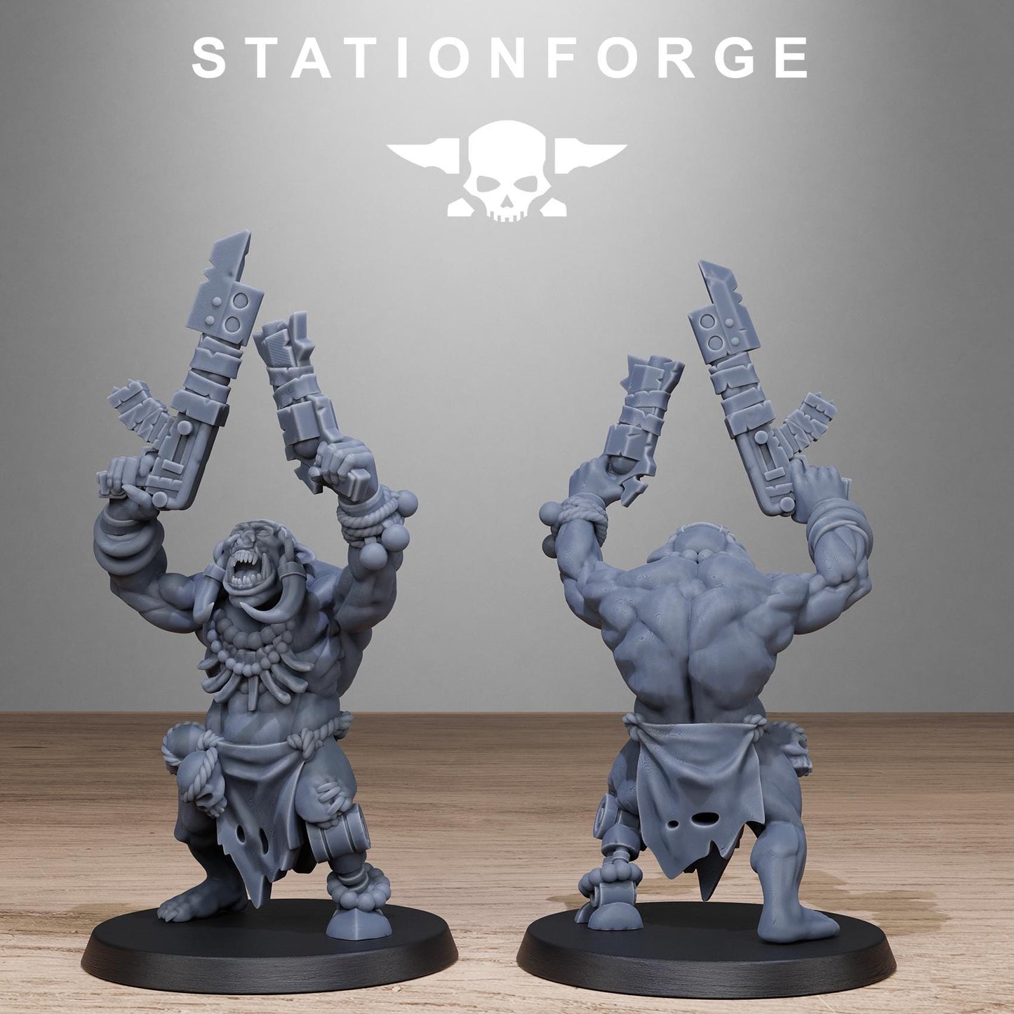 Orkaz Tribal Infantry - Set of 10 | Grimdark | Sci-Fi Future | Tabletop Wargaming