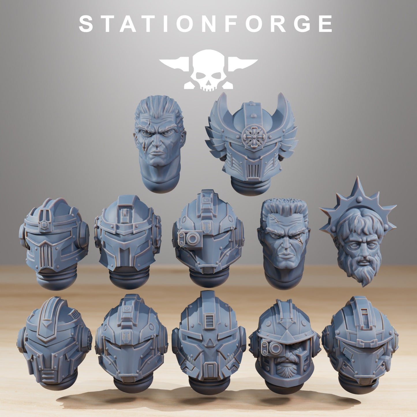 Socratis Reinforcers - Set of 12 | DnD Miniatures | Wargame Proxy Minis | Sci-Fi | Cyberpunk