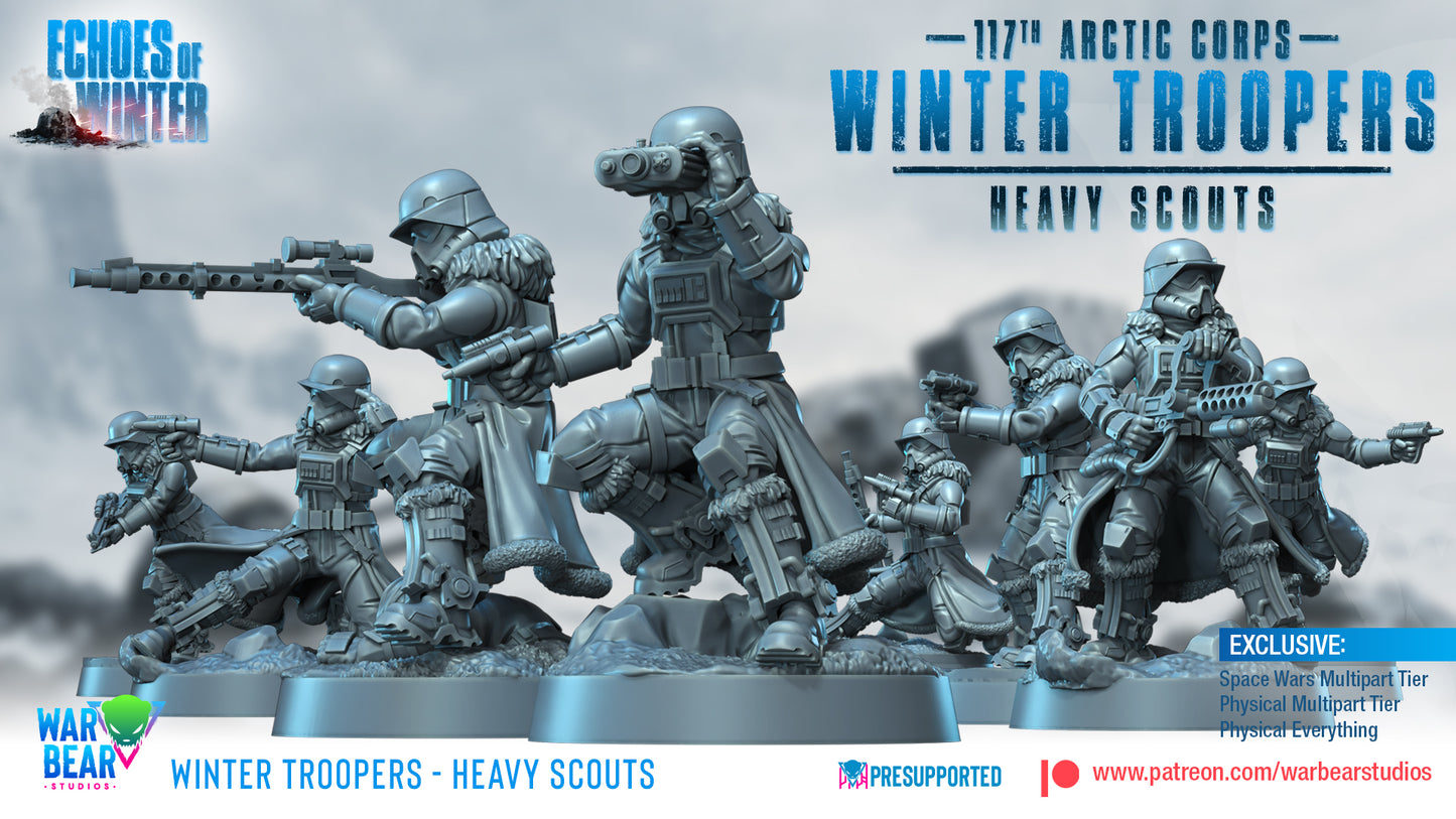 117th Arctic Corps Winter Troopers - Heavy Scouts - Set of 8