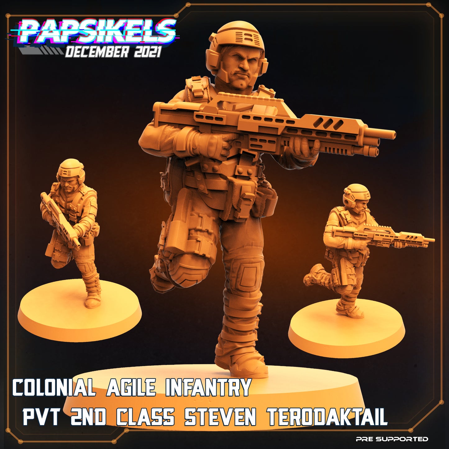 Colonial Agile Infantry PVT 2nd Class Steven Terodaktail