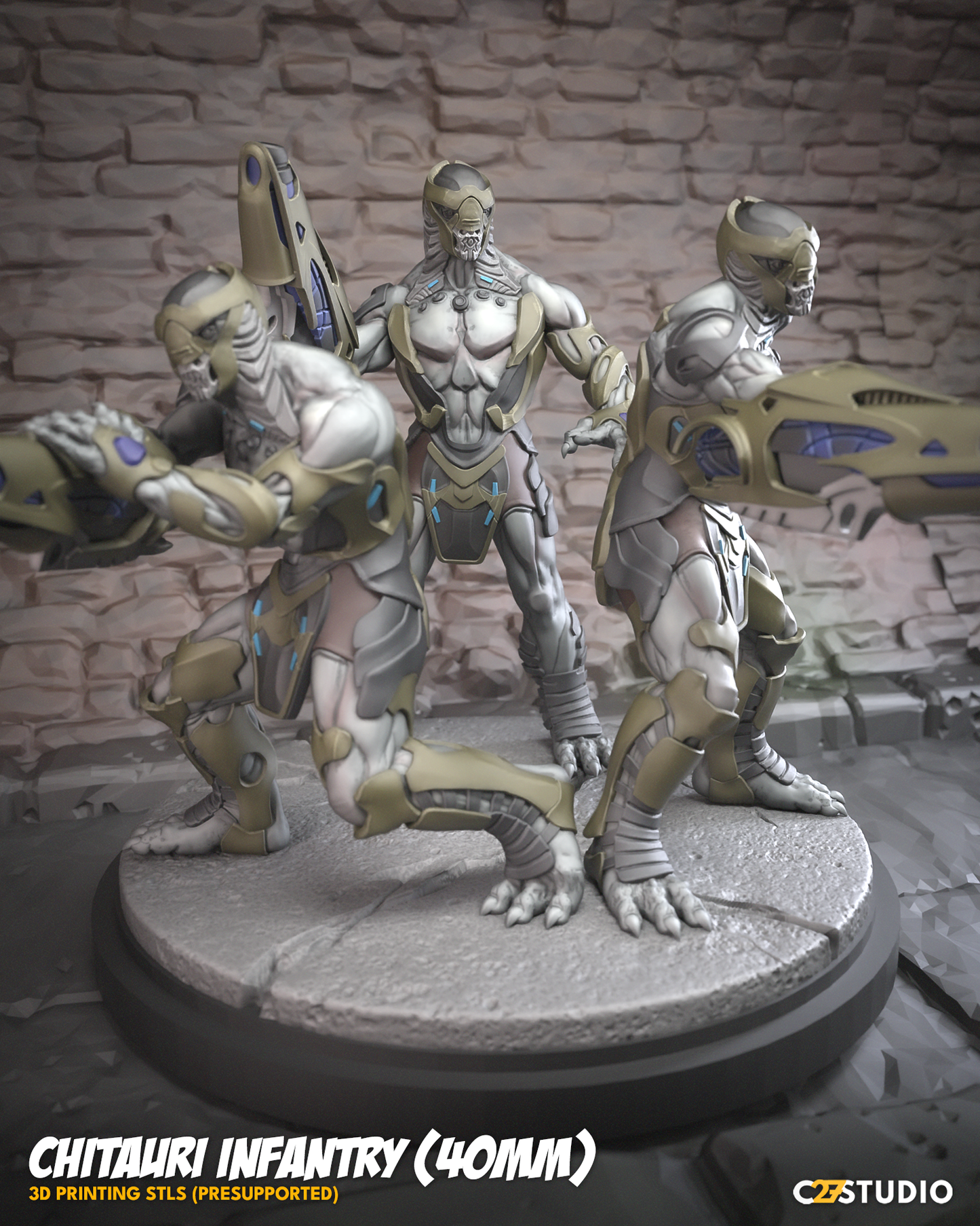Chitauri Infantry - Set of 3