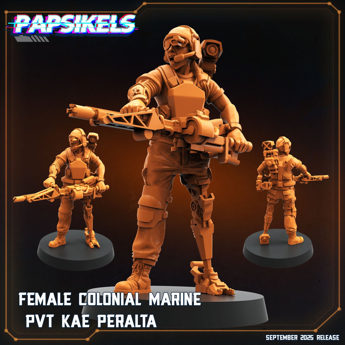 Female Colonial Marine PVT Kae Peralta