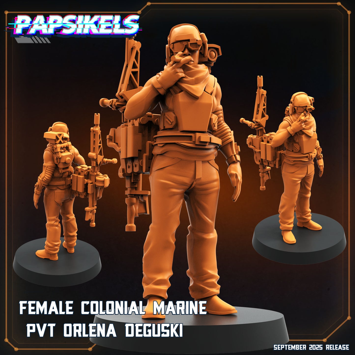 Female Colonial Marine PVT Orlena Deguski