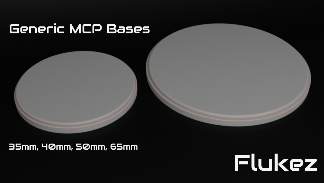 Generic Solid MCP Bases - 35mm, 40mm, 50mm, 65mm