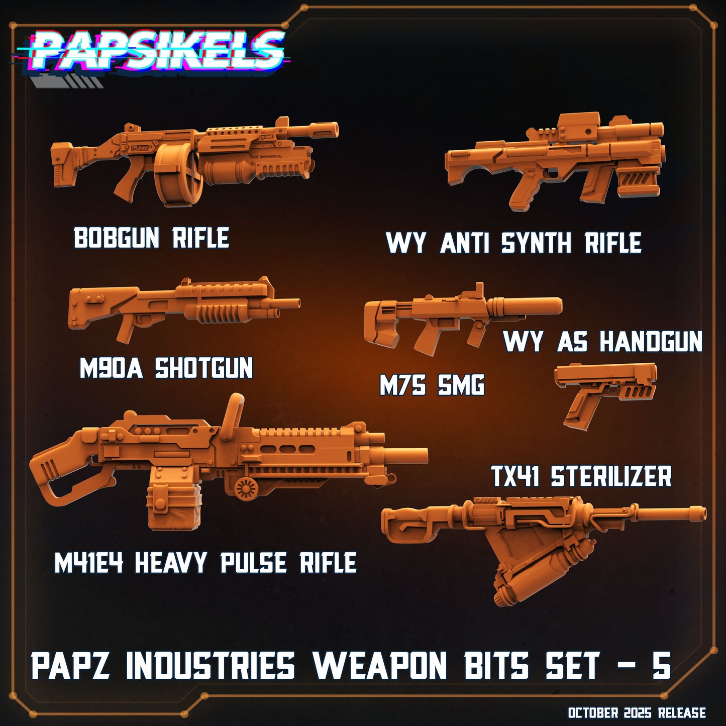 PAPZ Industries Weapon Bits Set 5 - Set of 7