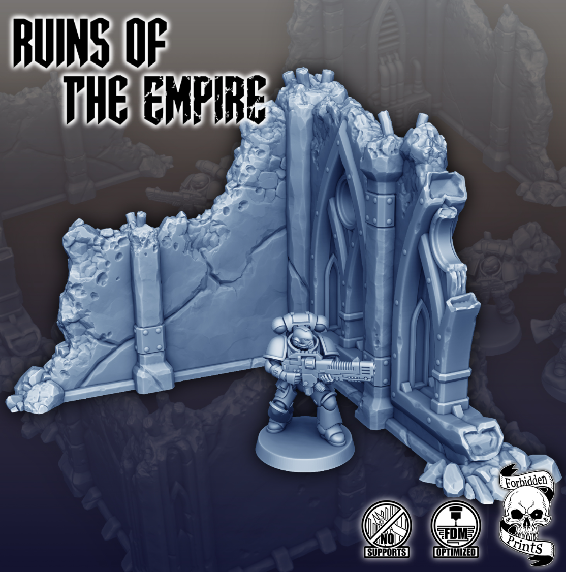 Ruins & Debris - Corner Wall - 02 - Ruins of the Empire