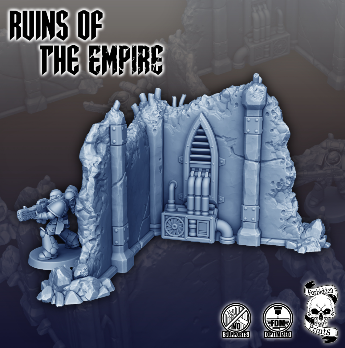Ruins & Debris - Corner Wall Vent - 03 - Ruins of the Empire