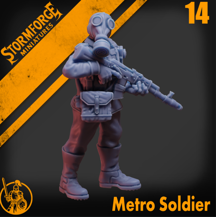Radiation Zone - Metro Soldier - 14 (unpainted)