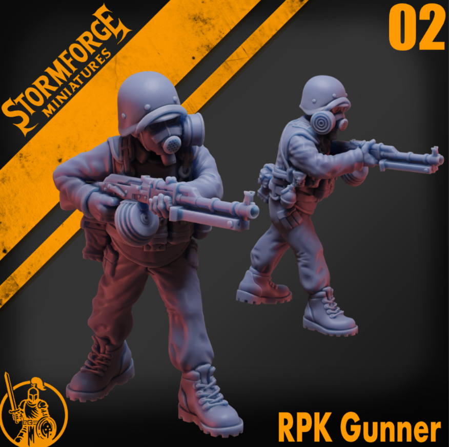 Radiation Zone - RPK Gunner - 02 (unpainted)