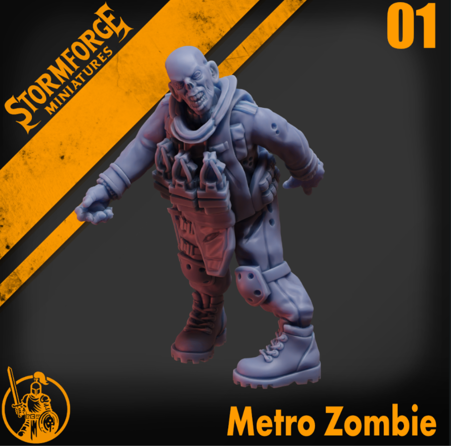Radiation Zone - Metro Zombie - 01 (unpainted)