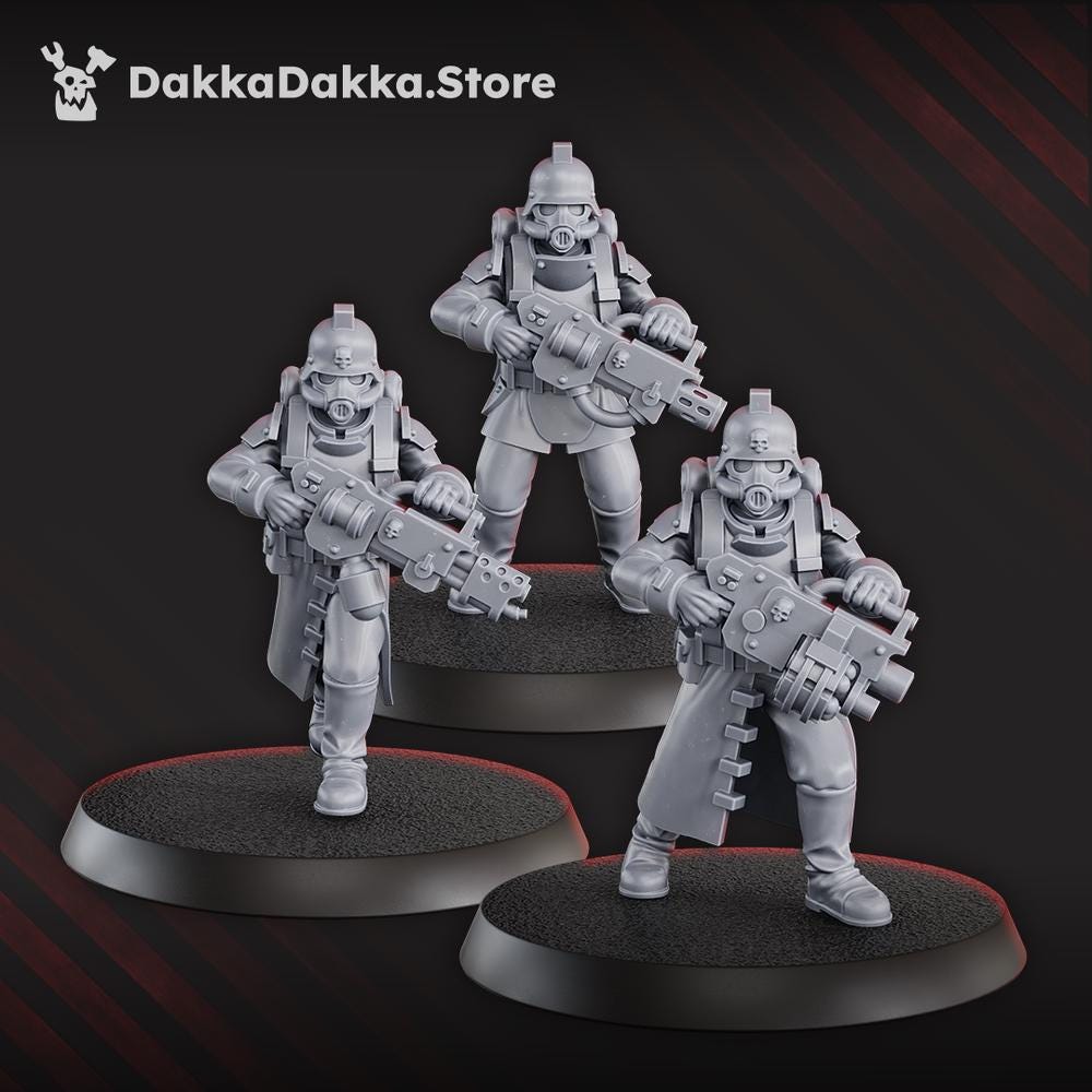 3rd Death Division Squad - Set of 12 | Grimdark | Sci-Fi Future | Tabletop Wargaming
