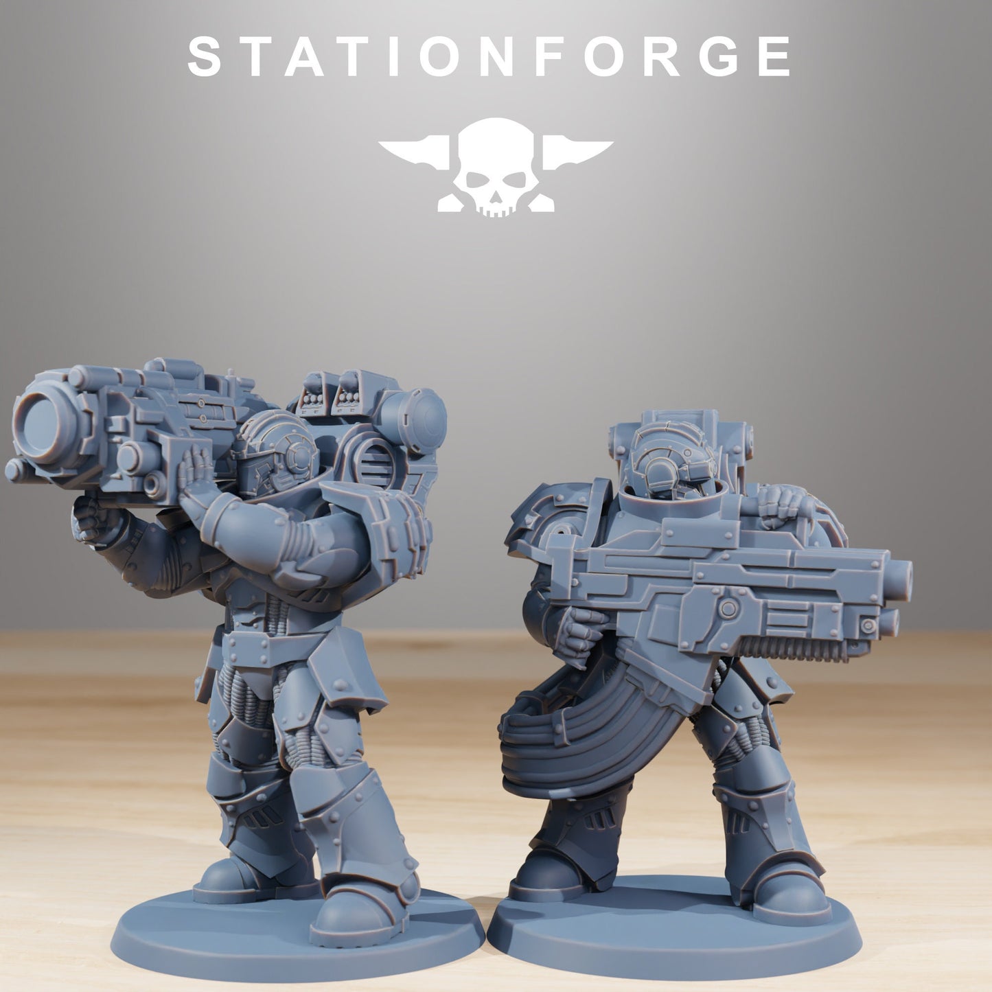 Socratis Reinforcers - Set of 12 | DnD Miniatures | Wargame Proxy Minis | Sci-Fi | Cyberpunk