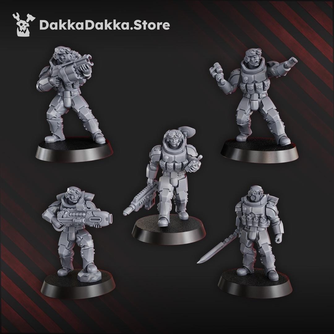 The Phaeton Tactical Squad - Set of 10 | Grimdark | Sci-Fi Future | Tabletop Wargaming