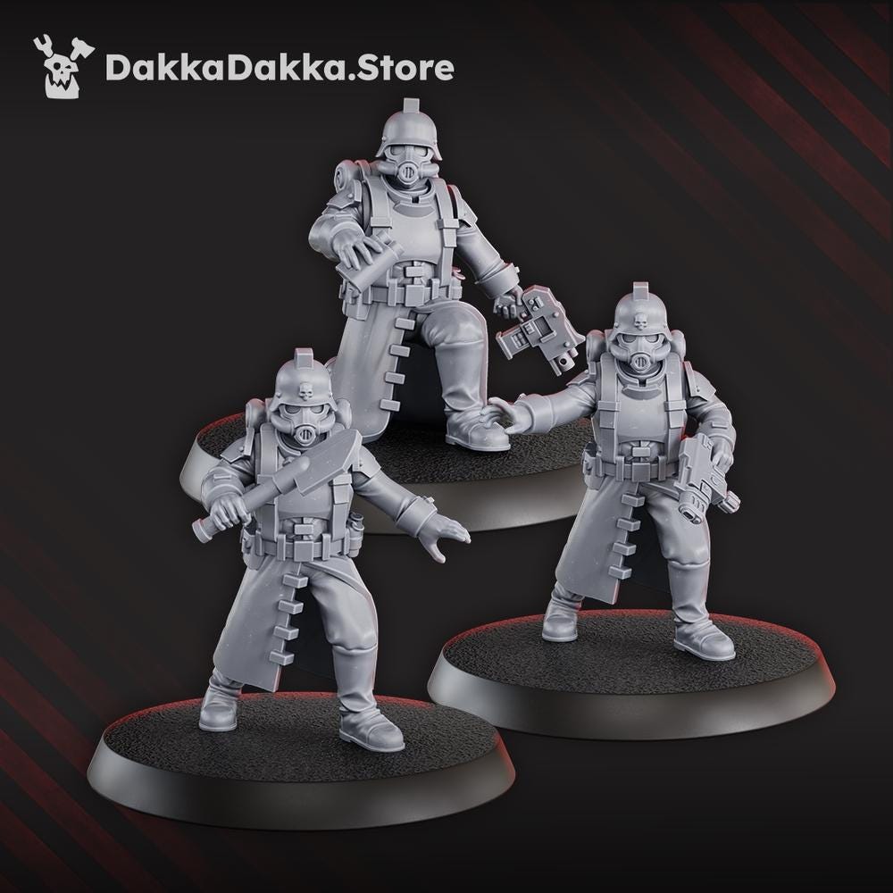 3rd Death Division Squad - Set of 12 | Grimdark | Sci-Fi Future | Tabletop Wargaming