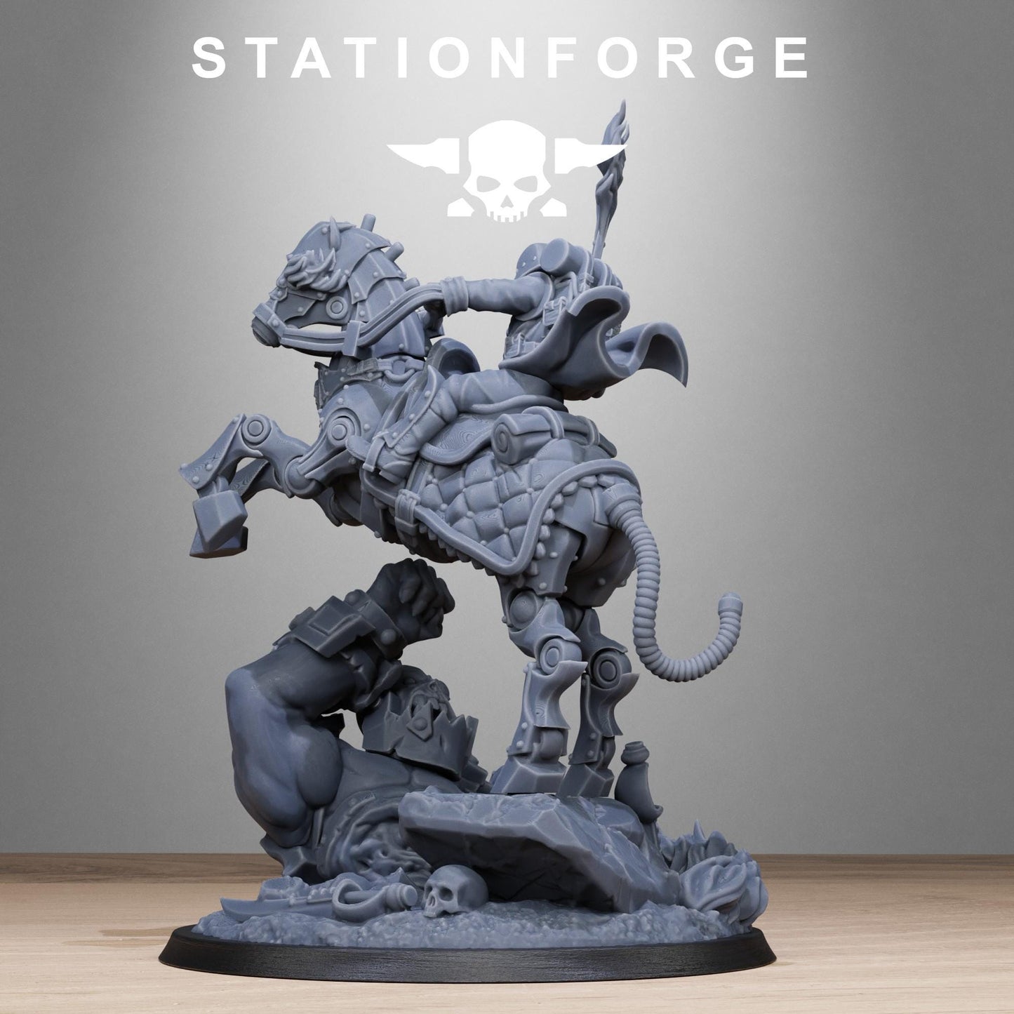 GrimGuard Officer Horseman | Grimdark | Sci-Fi Future | Tabletop Wargaming