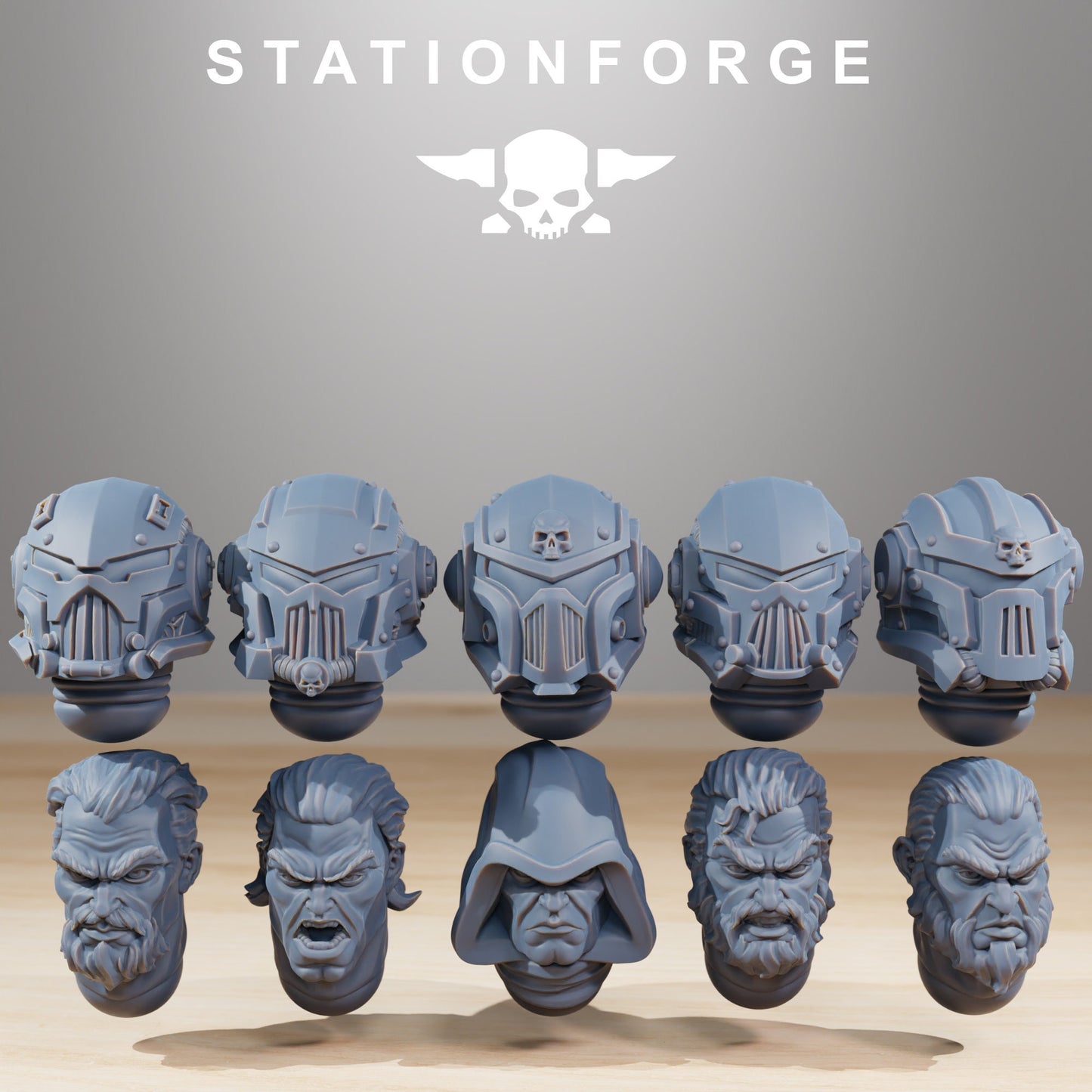 Socratis Crusaders - Set of 10 | Wargame Proxy | Sci-Fi | Cyberpunk