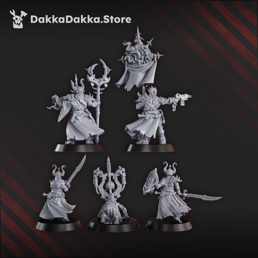 K.I.N.K. Castle Executants Part 2 - Set of 5 | Grimdark | Sci-Fi Future | Tabletop Wargaming