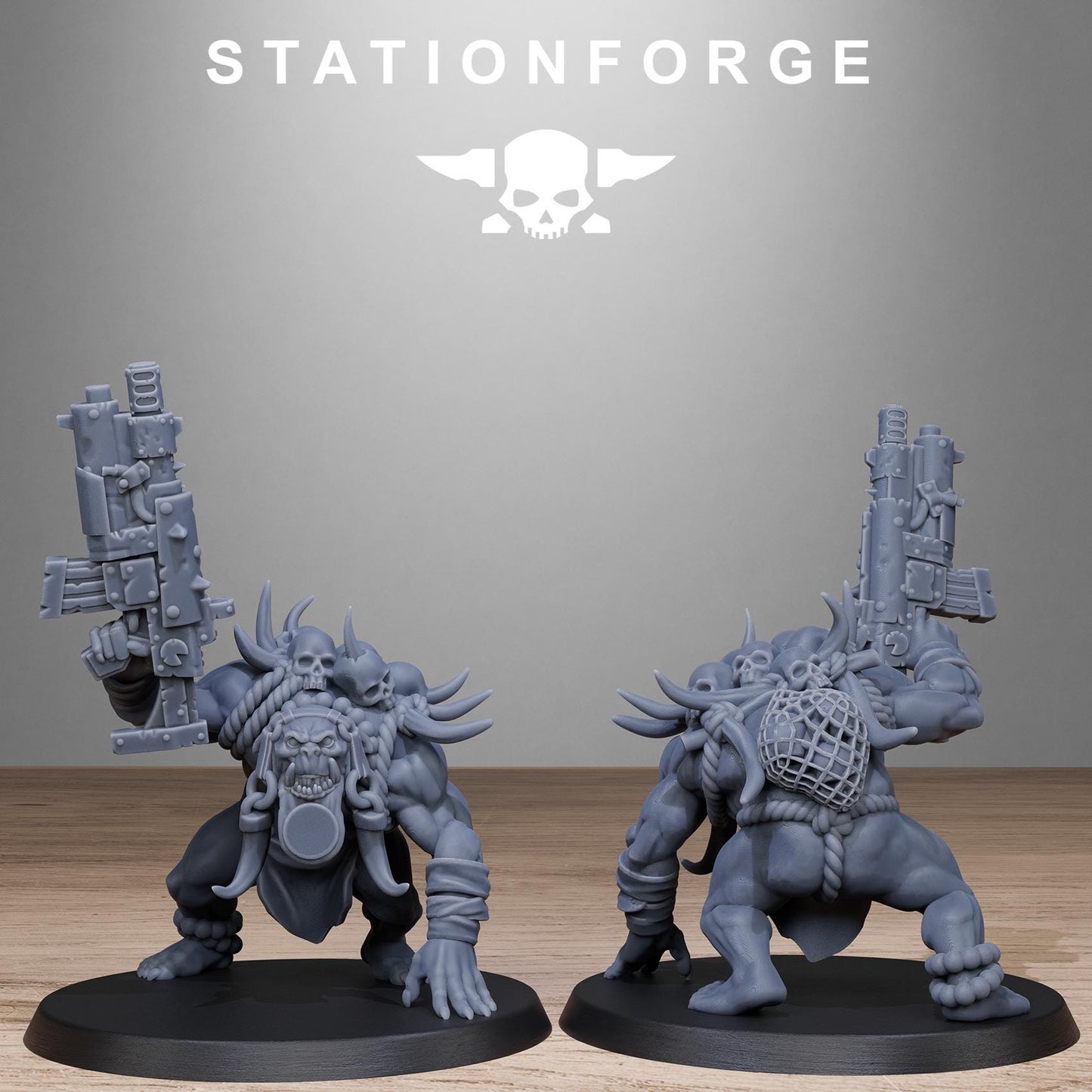 Orkaz Tribal Infantry - Set of 10 | Grimdark | Sci-Fi Future | Tabletop Wargaming