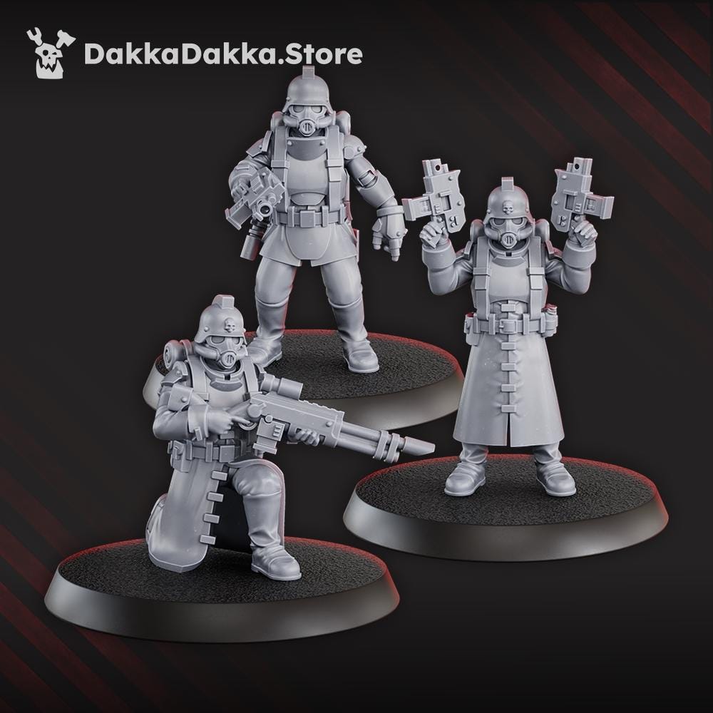 3rd Death Division Squad - Set of 12 | Grimdark | Sci-Fi Future | Tabletop Wargaming