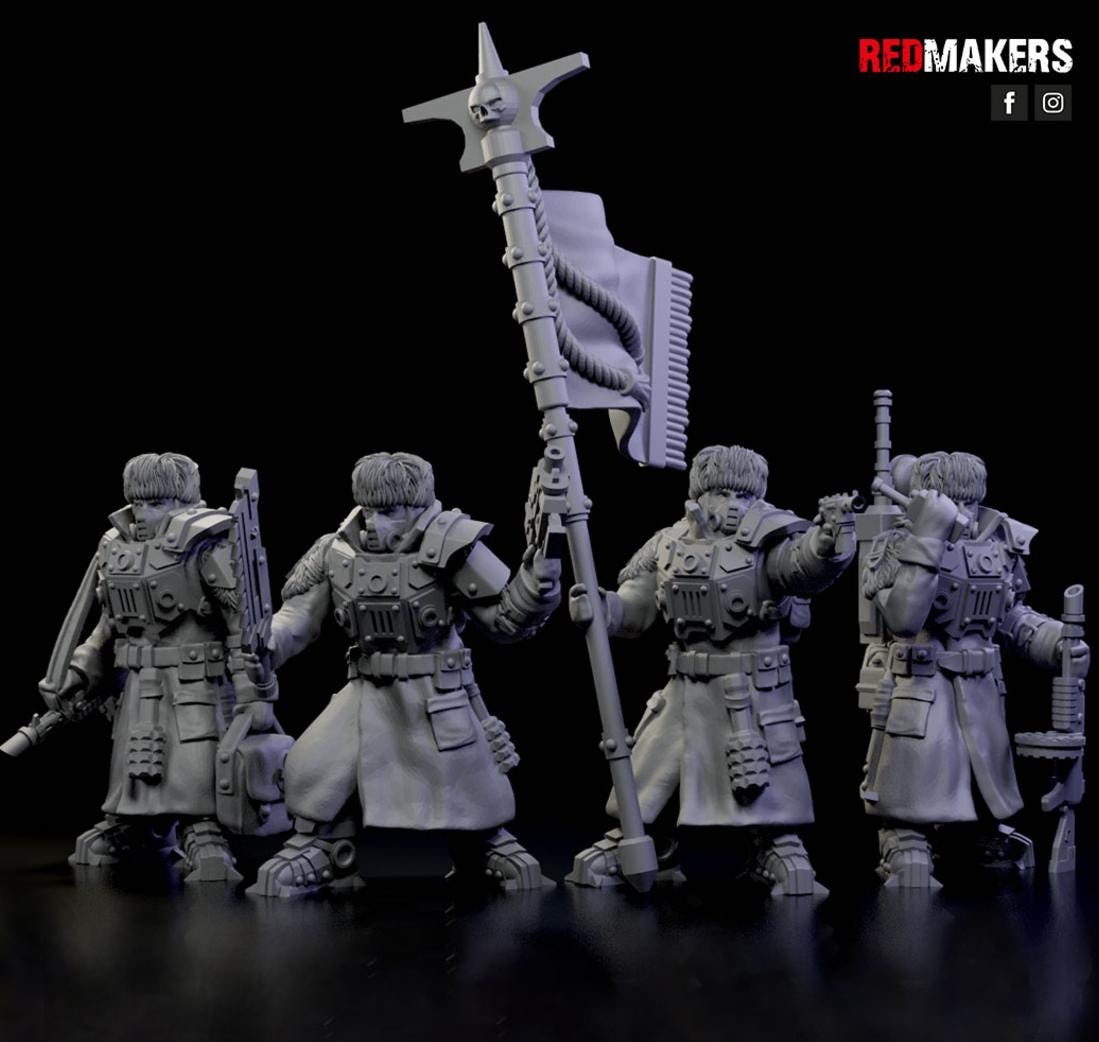 Ice Warriors - Command Squad of the Imperial Force - Set of 4