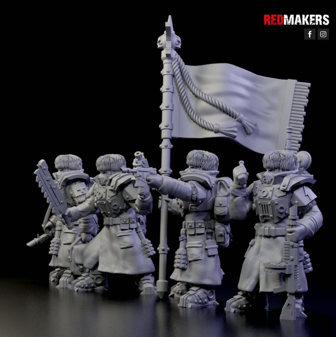 Ice Warriors - Command Squad of the Imperial Force - Set of 4