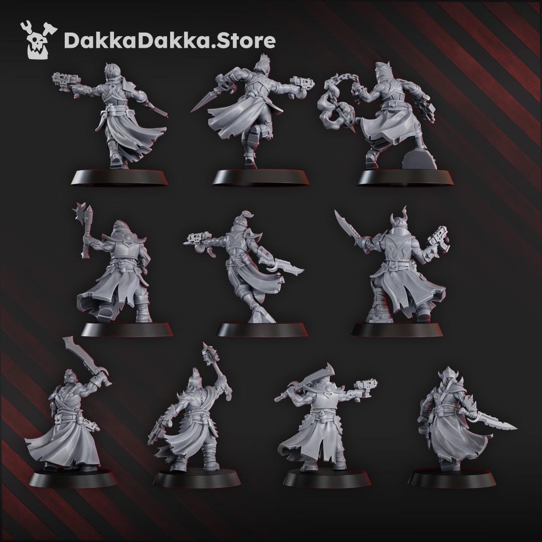 K.I.N.K. Castle Executants Part 1 - Set of 10 | Grimdark | Sci-Fi Future | Tabletop Wargaming