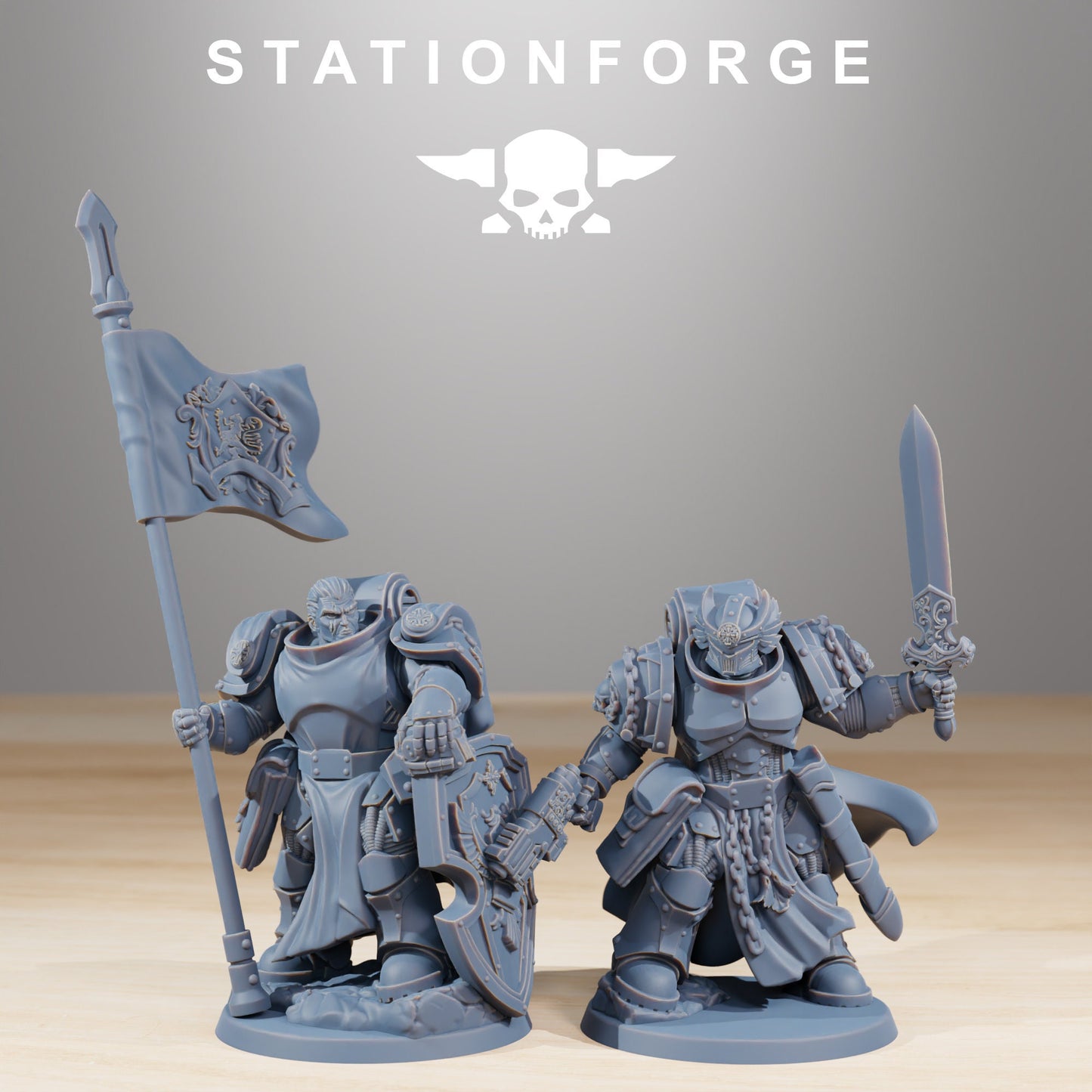 Socratis Reinforcers - Set of 12 | DnD Miniatures | Wargame Proxy Minis | Sci-Fi | Cyberpunk