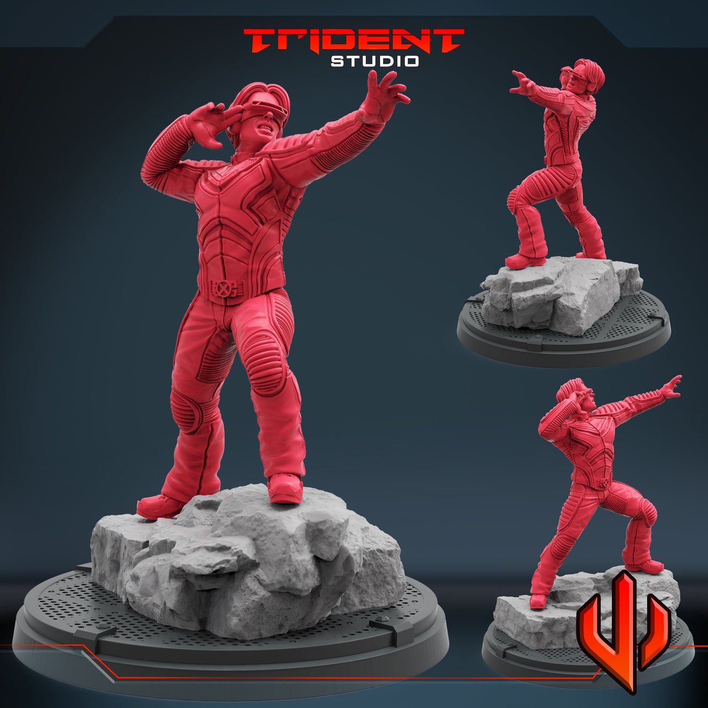 Optic Blast - A | 40mm Crisis Protocol | Tabletop Gaming | Tabletop Miniature | Superhero | MCP