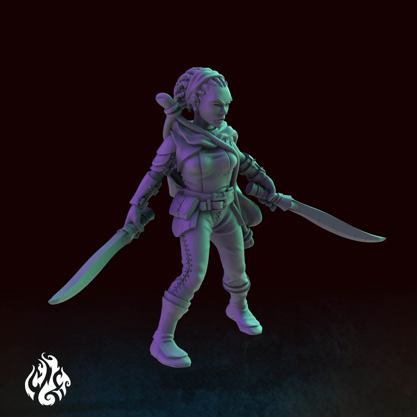 Heroes - Zombie Slasher | DnD Miniatures | Tabletop Gaming Miniature | Fantasy-War Games